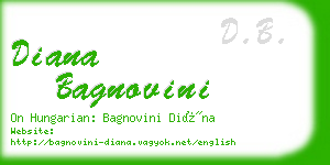 diana bagnovini business card